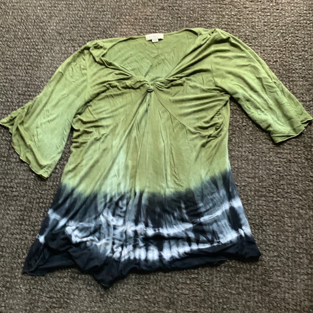One world tie dye top